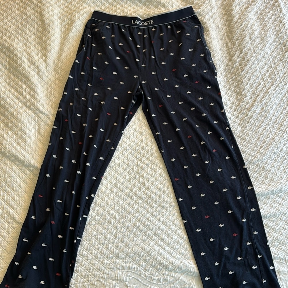 LACOSTE Pajama Bottoms. Size M